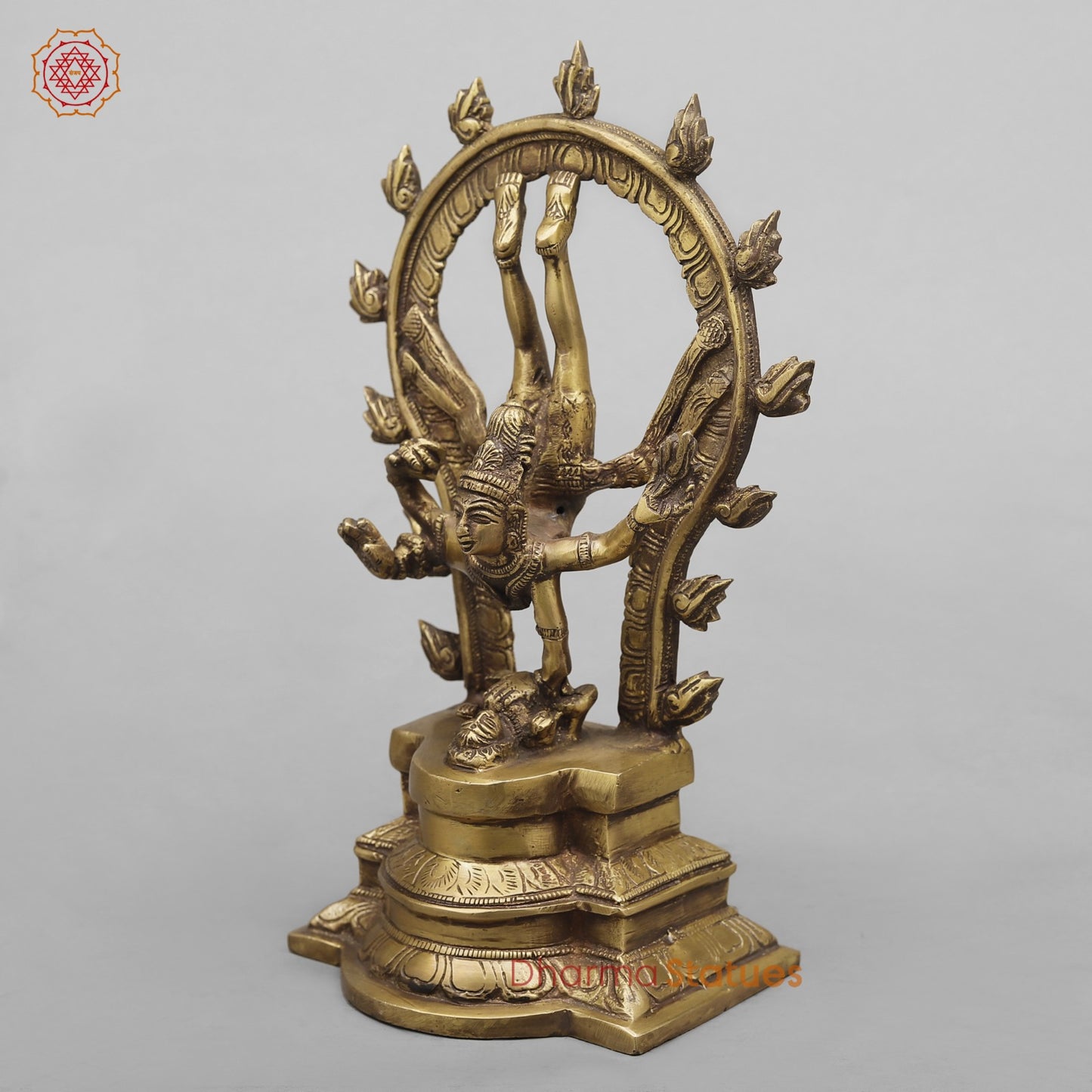 Brass Tandav Natraj Fine, Antique Finish 12”