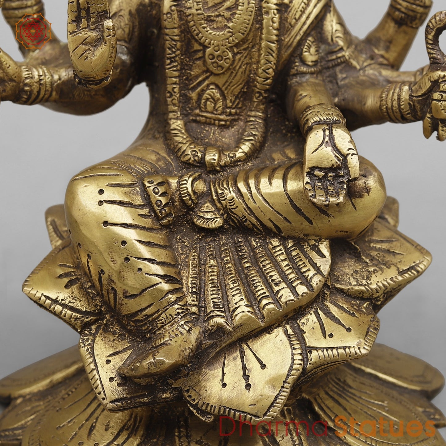 Brass Varahi seated Fine, Antique Finish 8.5”