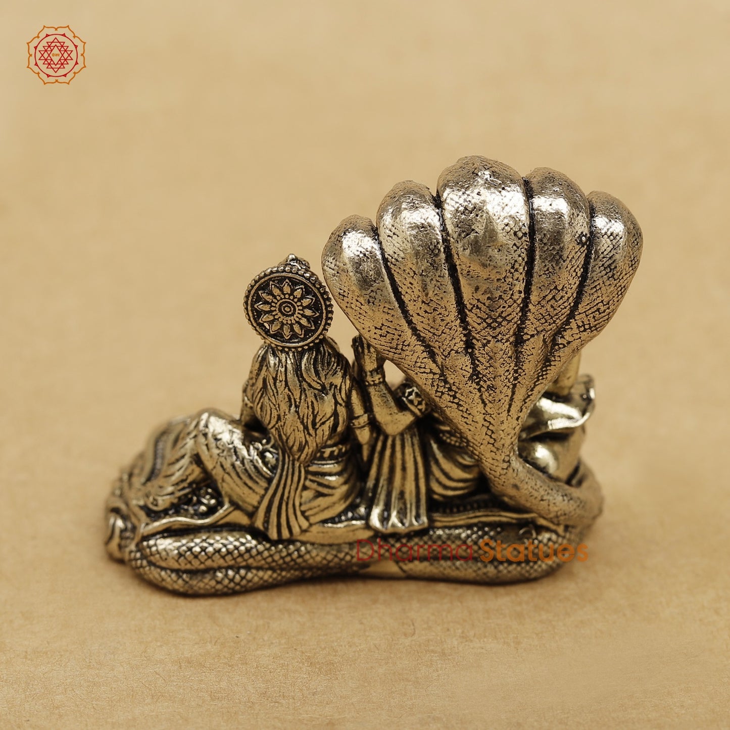 Brass Vishnu Lakshmi Resting Fine 2”