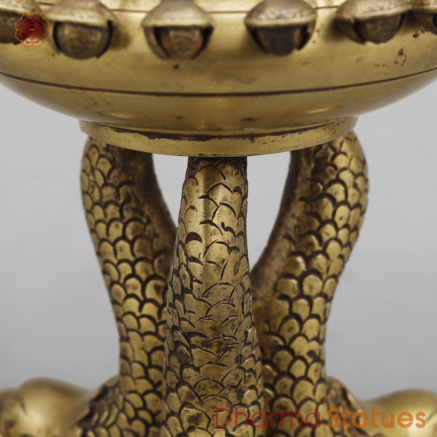 Brass Auspicious Fish Urli (Vastu Friendly), Antique Finish 8”