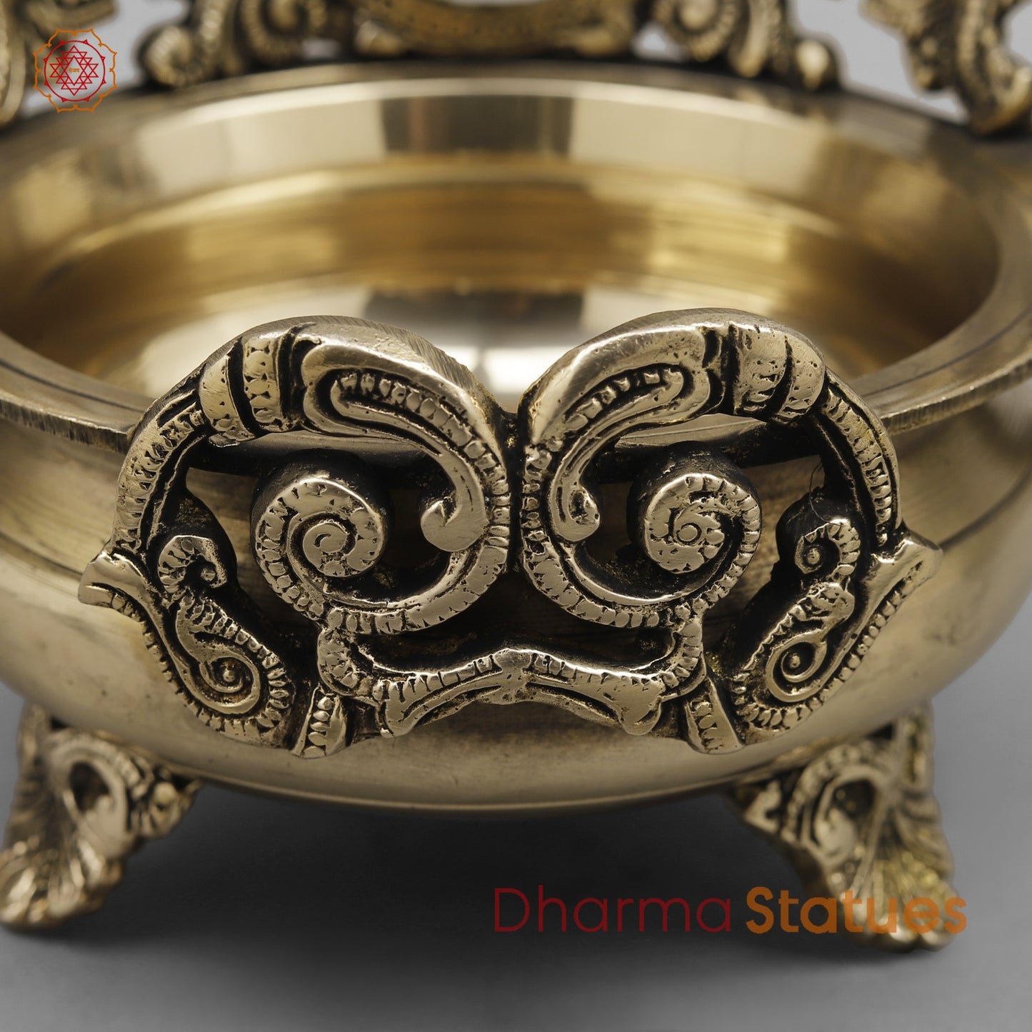 Brass Ganesh Urli Fine , Smooth Finish 8”