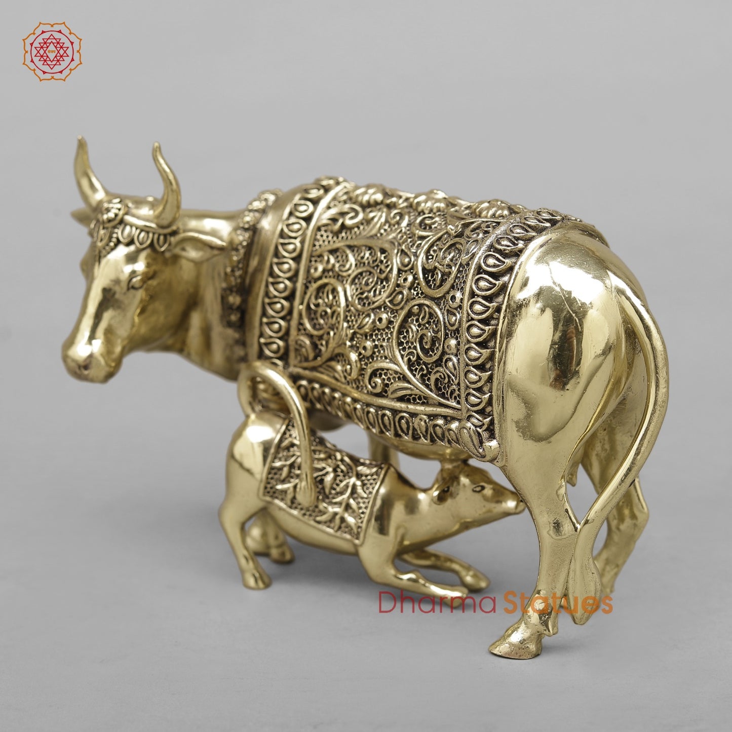 Brass Cow Calf Fine 6”