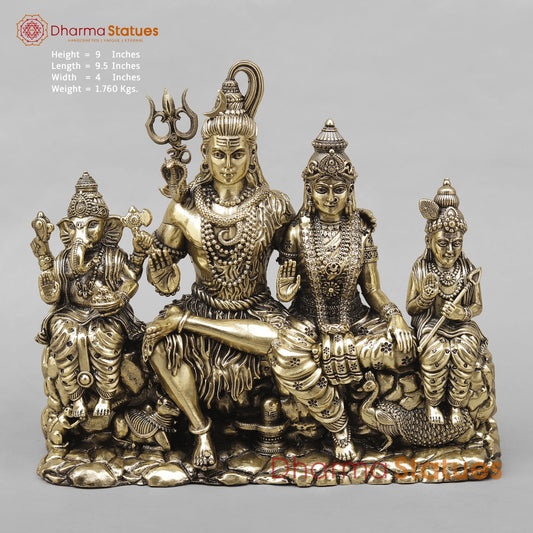 Brass Shiva family Fine 9”
