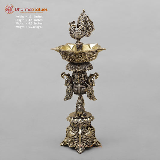 Brass Peacock Lamps Fine 12”