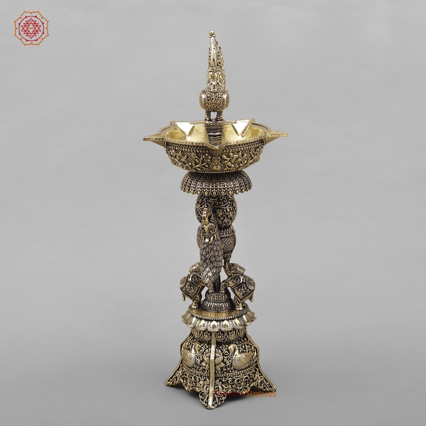Brass Peacock Lamps Fine 12”