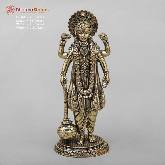 Brass Vishnu Fine 6”