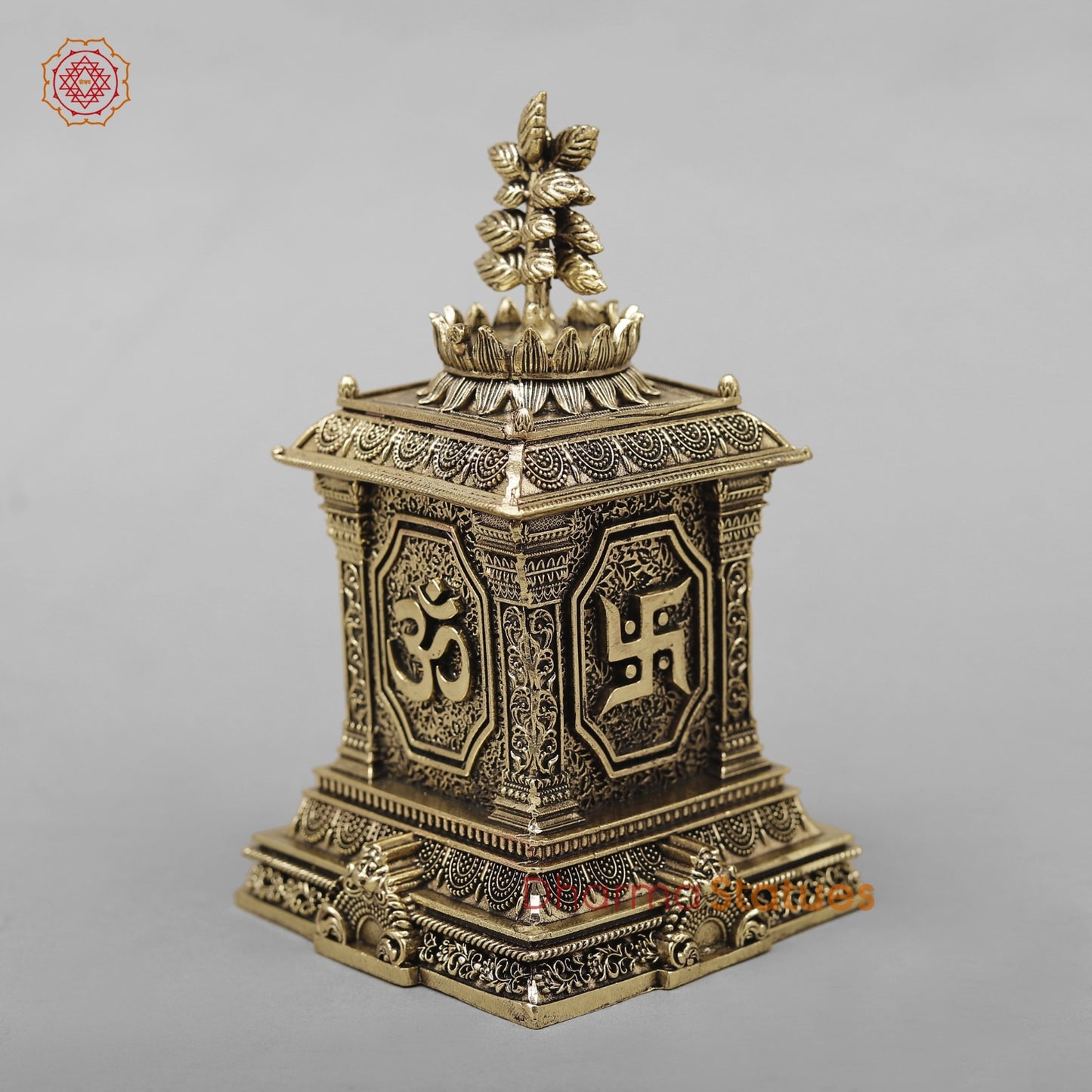 Brass Auspicious Tulsi Plant Fine 5.5”