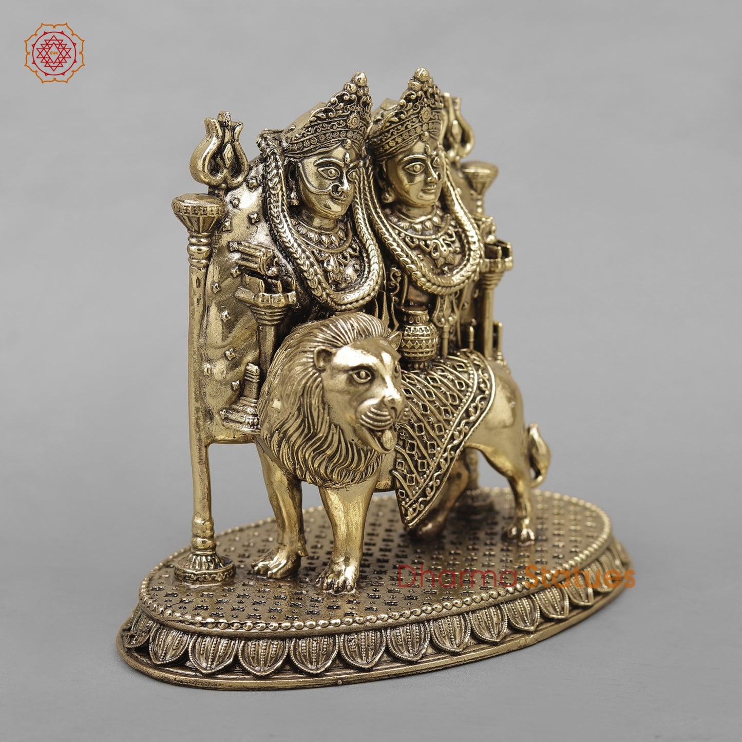 Brass Chamunda Devi Fine 6”