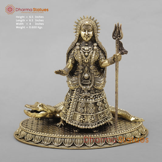 Brass Ganga Devi Fine 6.5”