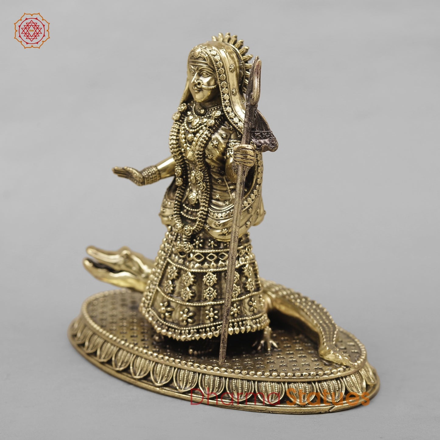 Brass Ganga Devi Fine 6.5”