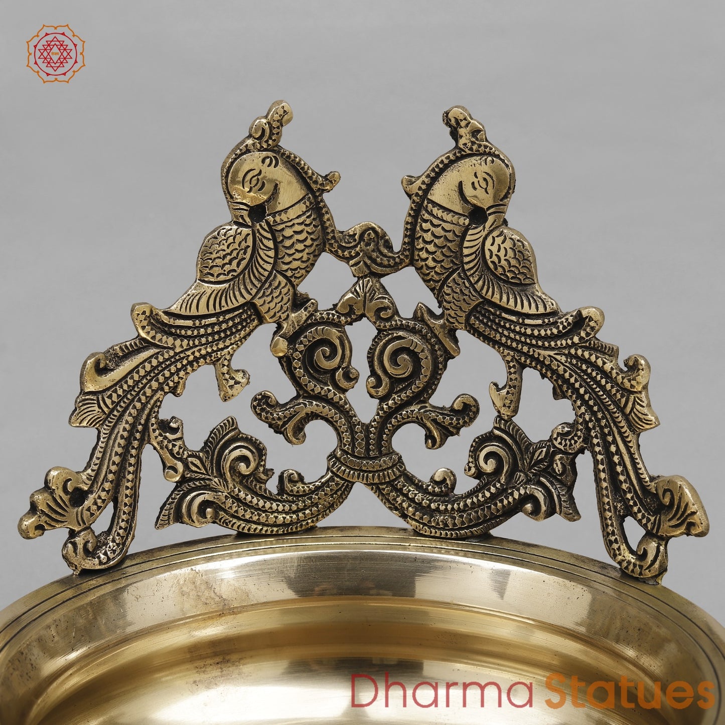 Brass Peacock Urli Fine, Smooth Finish 10.5”