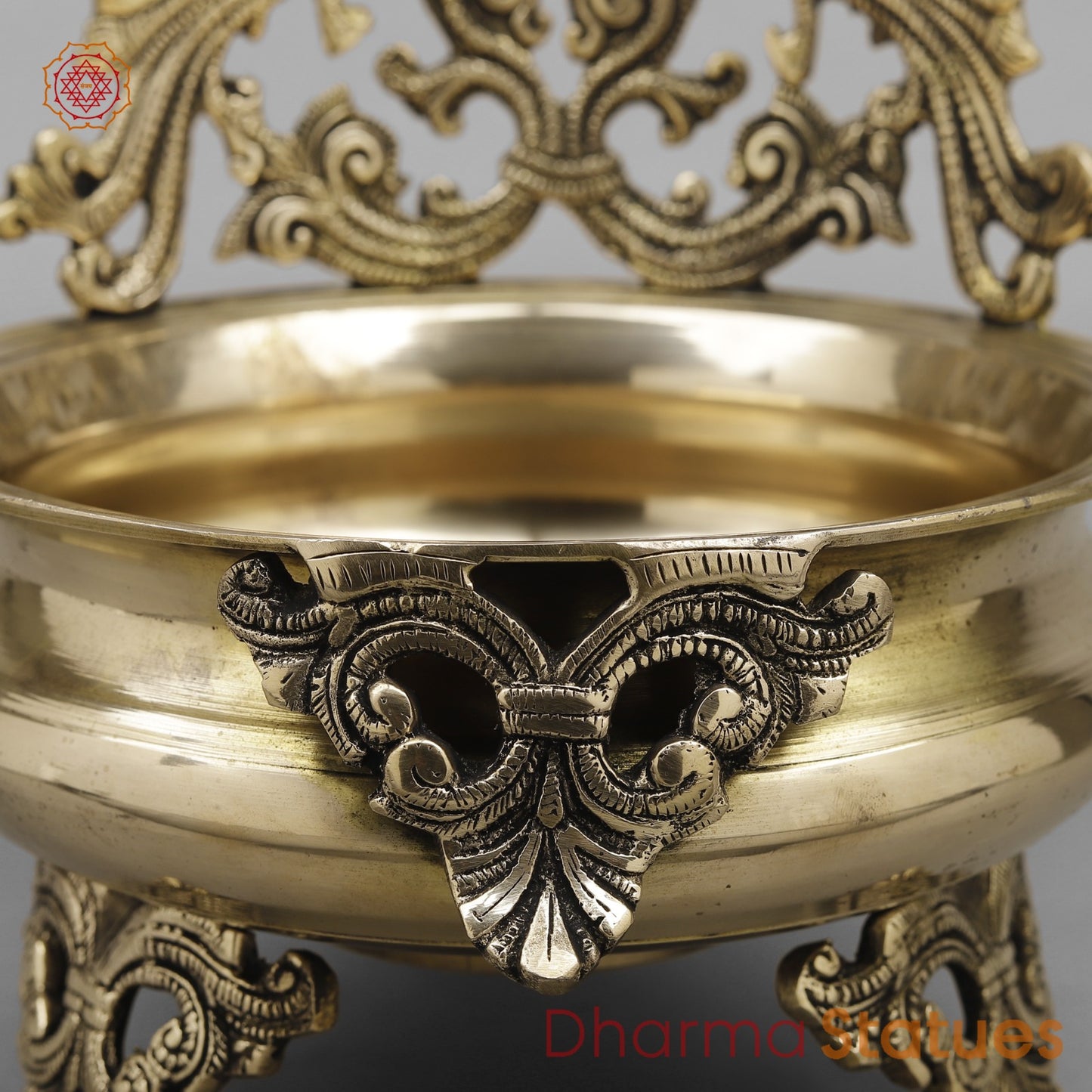 Brass Peacock Urli Fine, Smooth Finish 10.5”