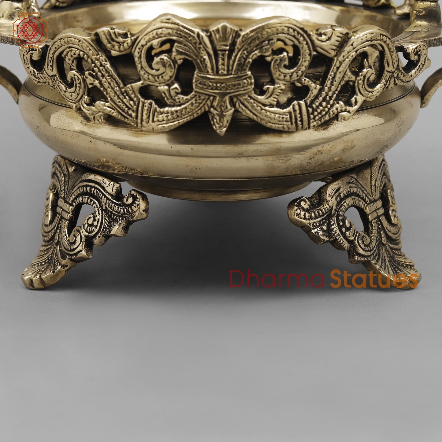 Brass Ganesh Urli Fine, Smooth Finish 11”
