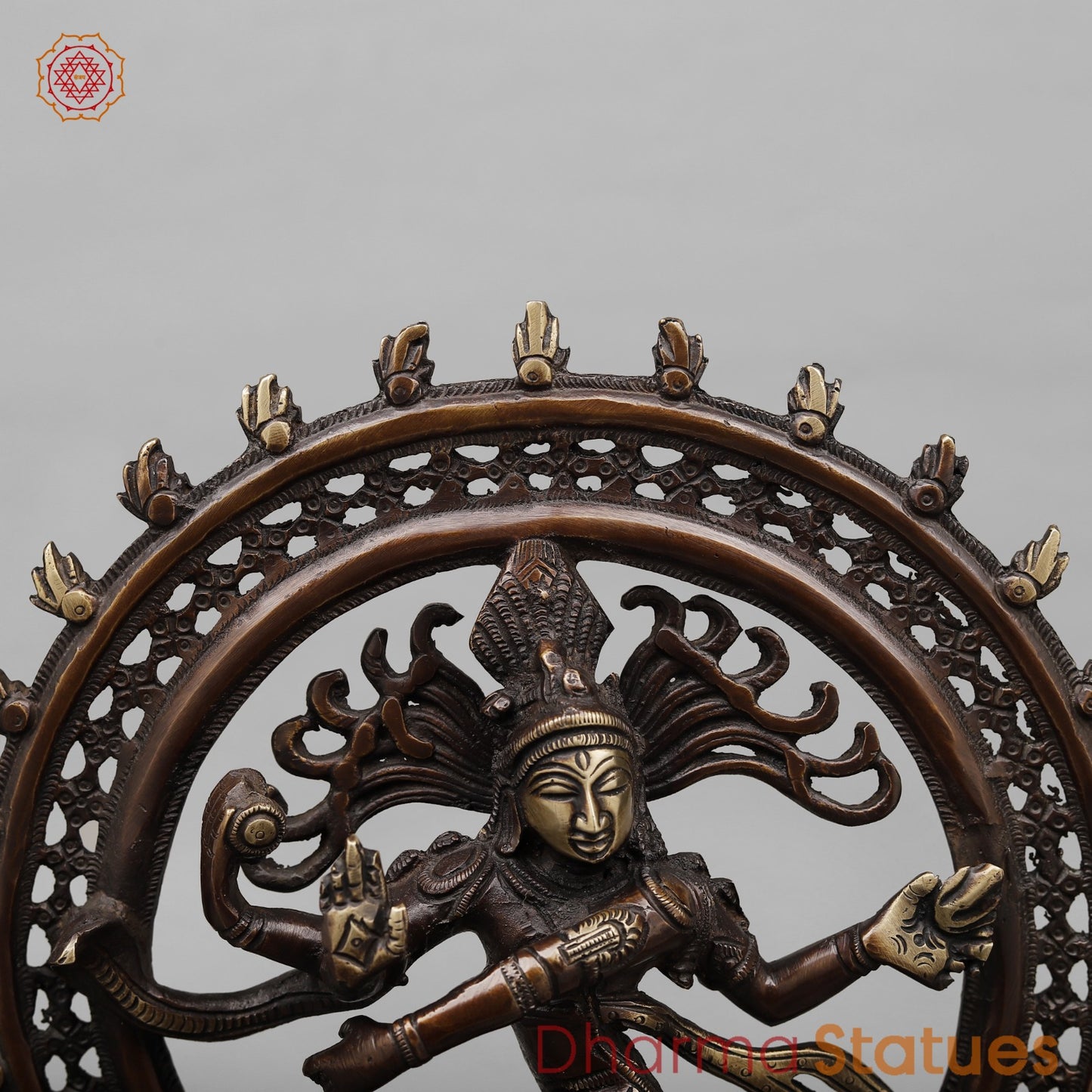 Brass Natraj fine, Copper Antique Finish 13.5”