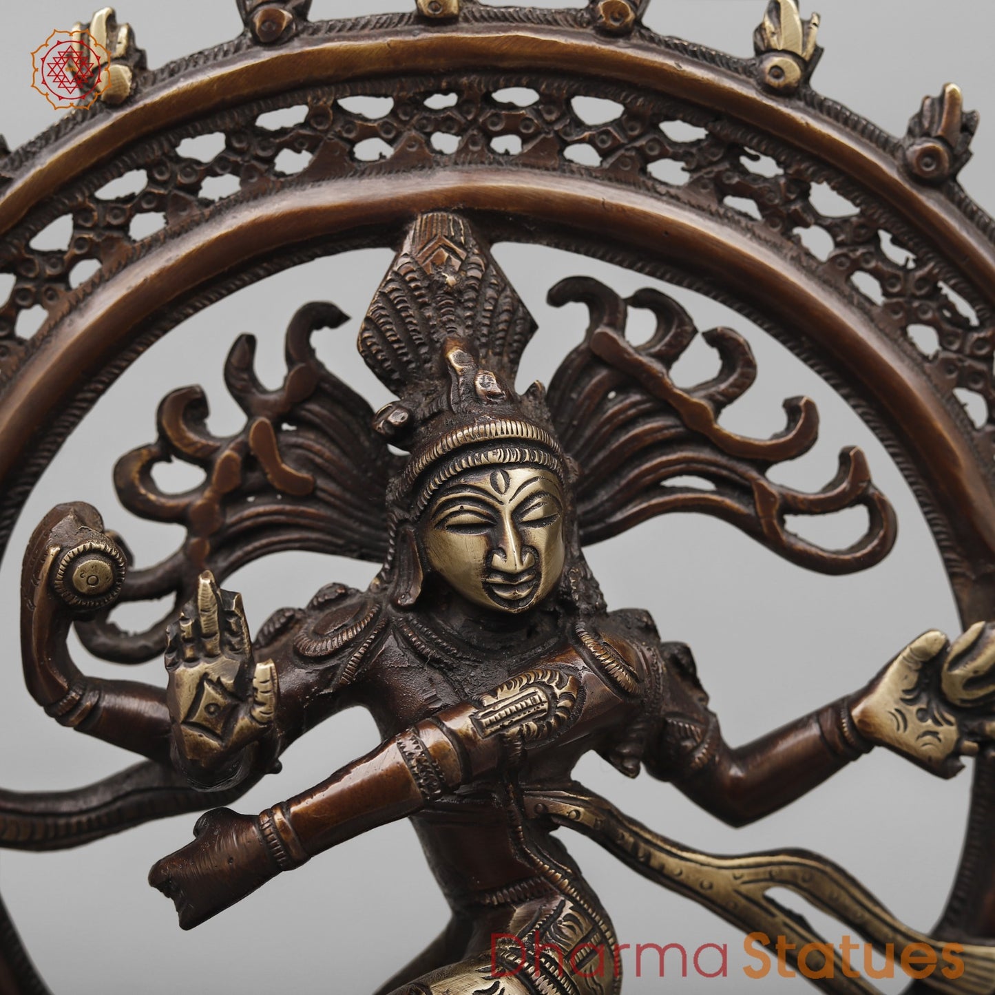 Brass Natraj fine, Copper Antique Finish 13.5”