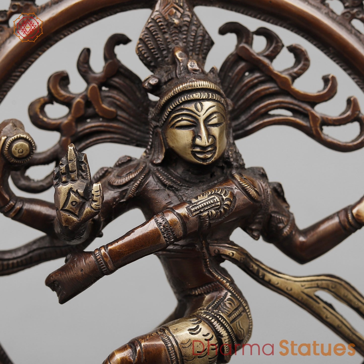 Brass Natraj fine, Copper Antique Finish 13.5”