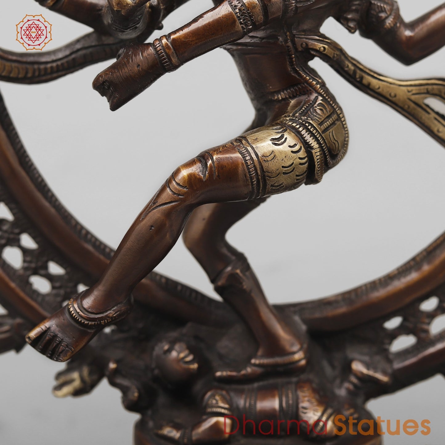 Brass Natraj fine, Copper Antique Finish 13.5”