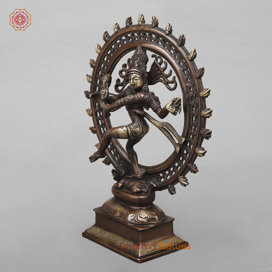 Brass Natraj fine, Copper Antique Finish 13.5”