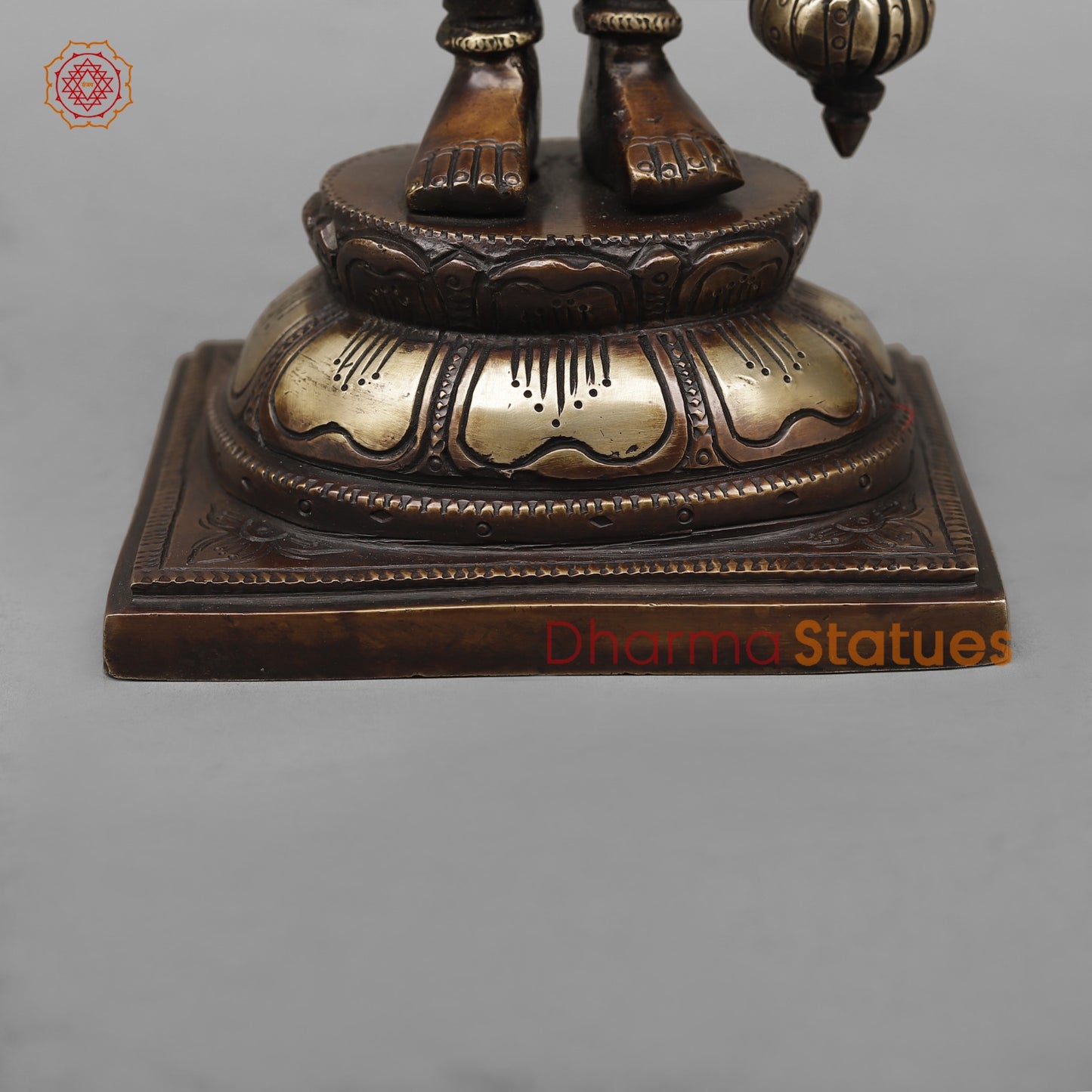 Brass Panchmukhi Hanuman  Fine, Antique Copper Finish 14”