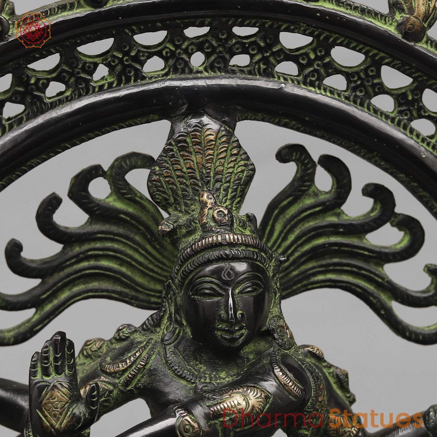 Brass Natraj fine ,Antique Black Finish 14”