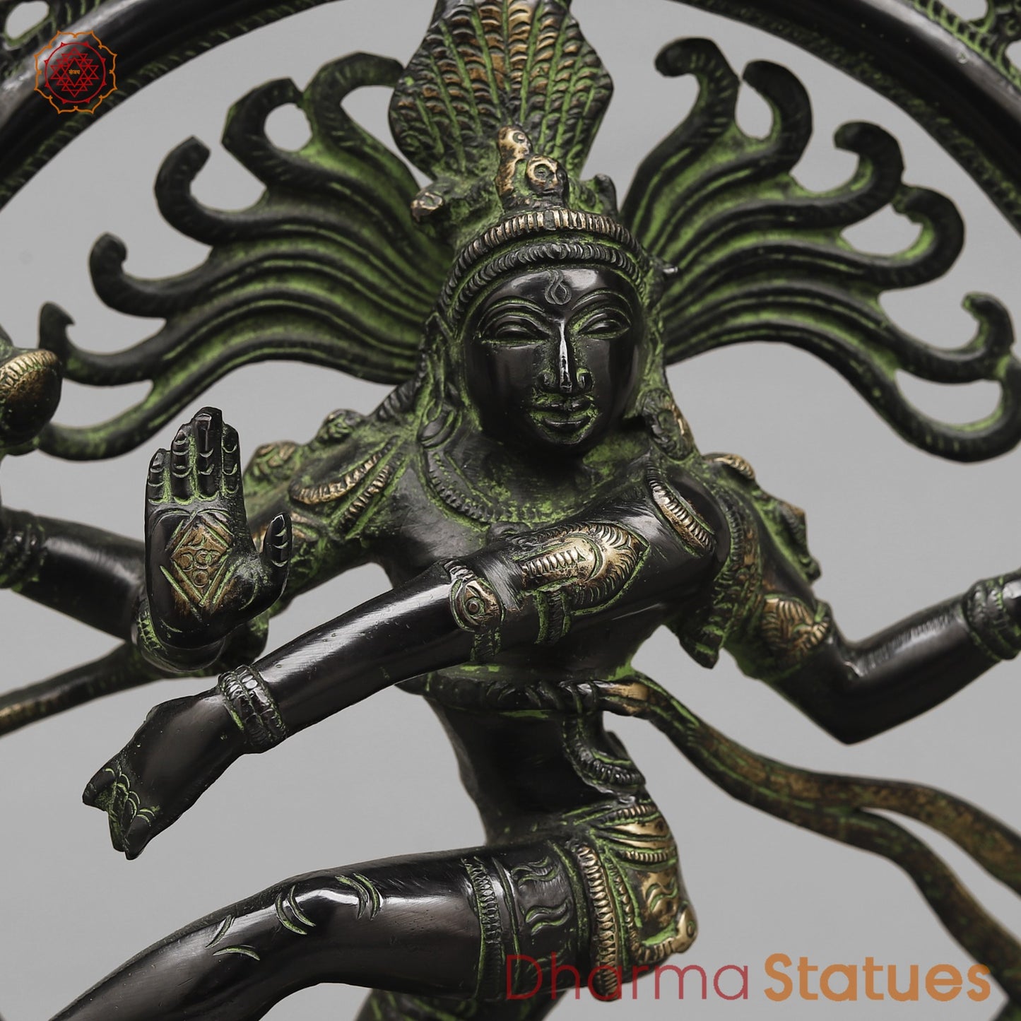 Brass Natraj fine ,Antique Black Finish 14”