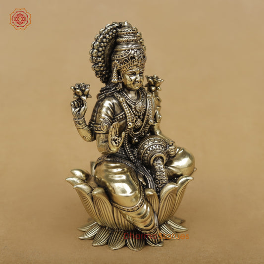 Brass Lakshmi seated fine 5”