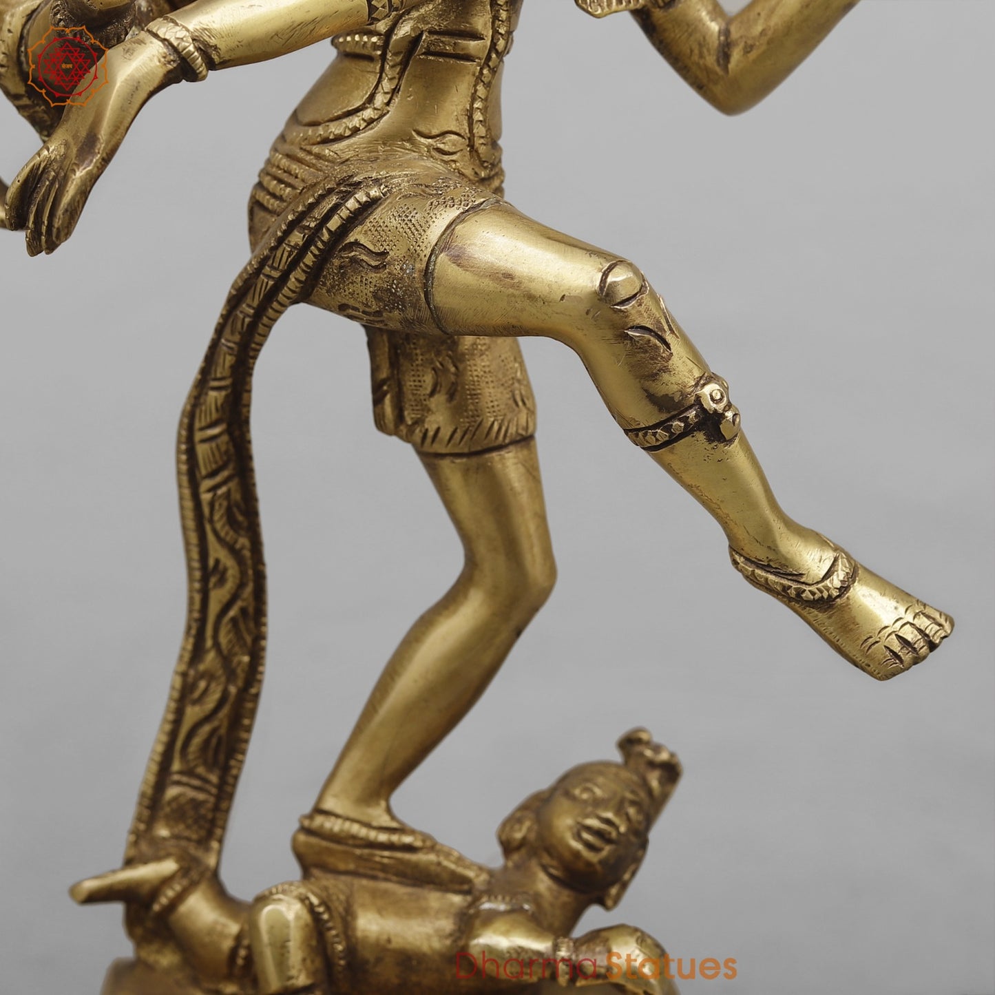 Brass Tandav shiva Fine, Antique Finish 12.5”