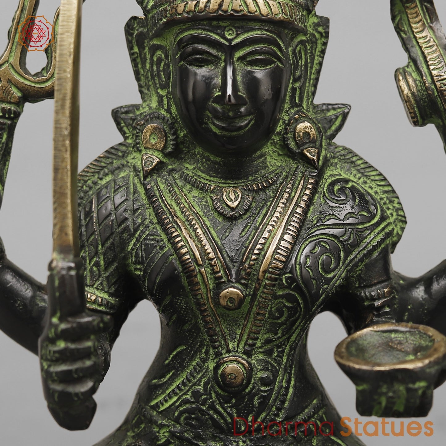 Brass Mariamma Seated Fine, Balck antique Finish 11”