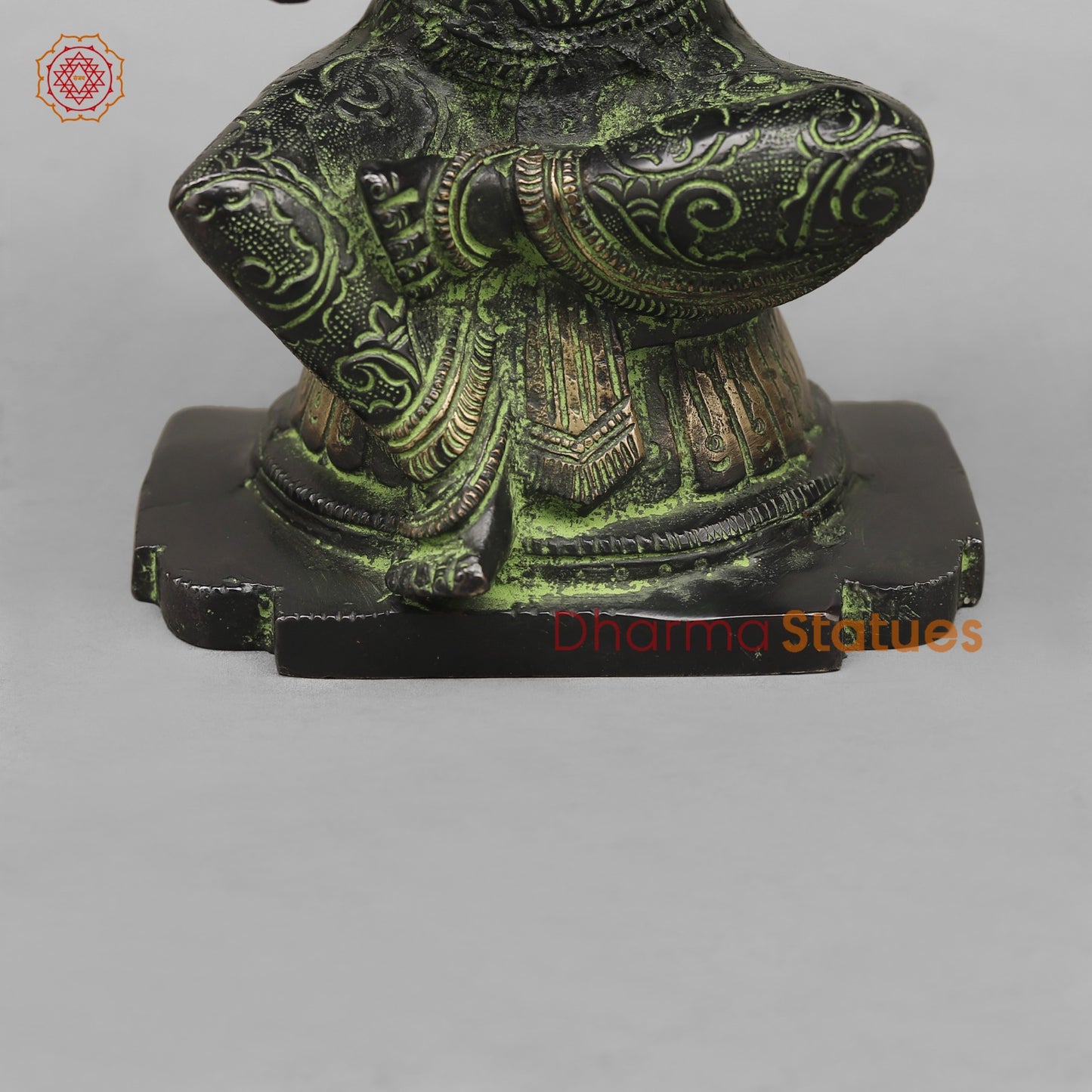 Brass Mariamma Seated Fine, Balck antique Finish 11”