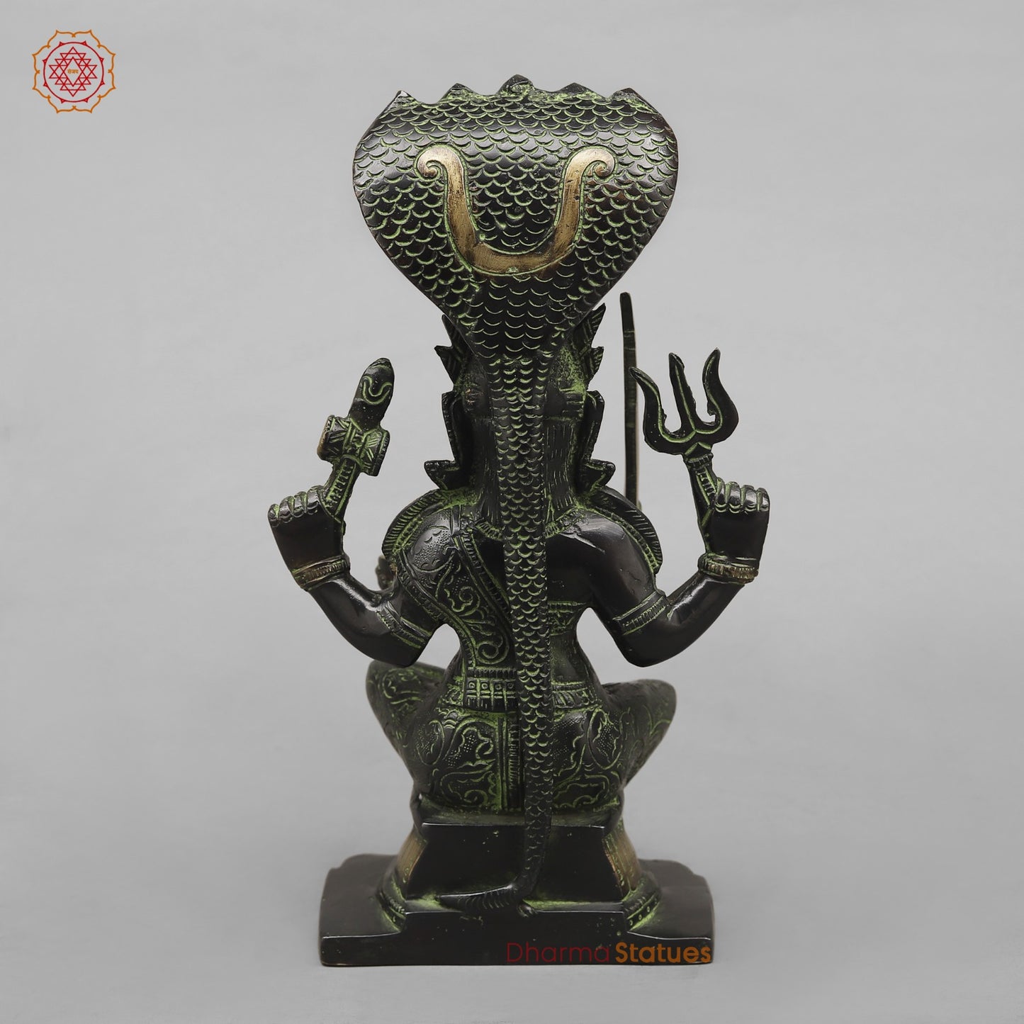 Brass Mariamma Seated Fine, Balck antique Finish 11”