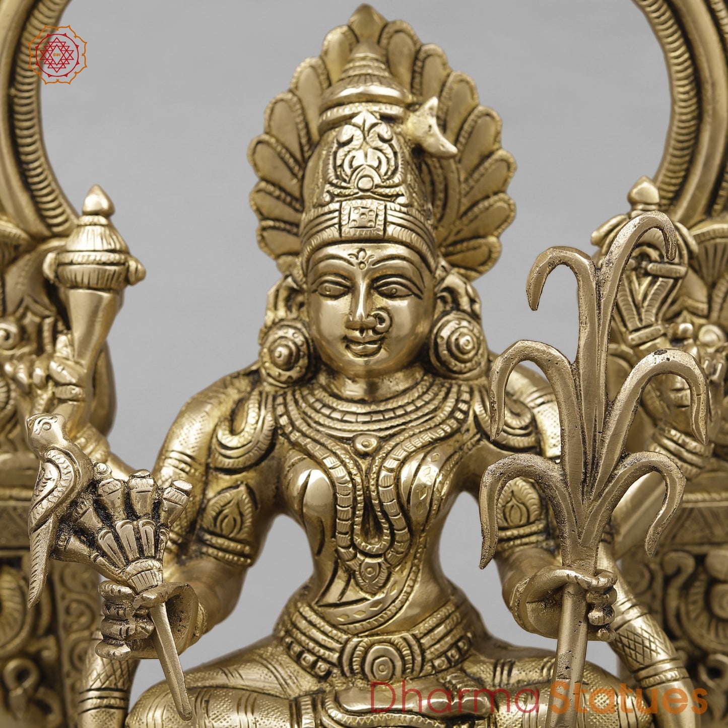 Brass Tripura Sundari (Rajarajeshwari) Fine,Smooth Finish 18”
