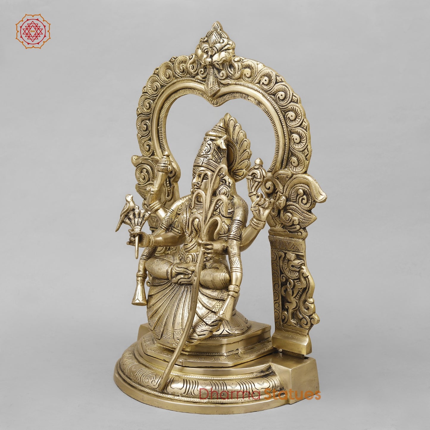 Brass Tripura Sundari (Rajarajeshwari) Fine,Smooth Finish 18”