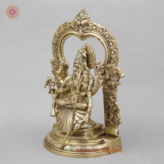 Brass Tripura Sundari (Rajarajeshwari) Fine,Smooth Finish 18”