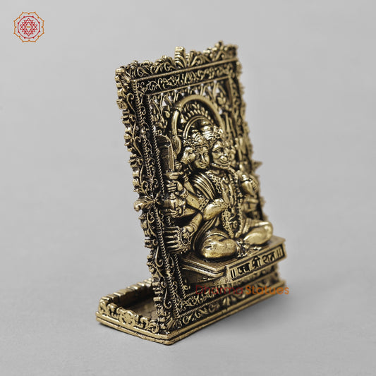 Brass Hanuman Panchmukhi Fine 3” (car dashboard suitable)