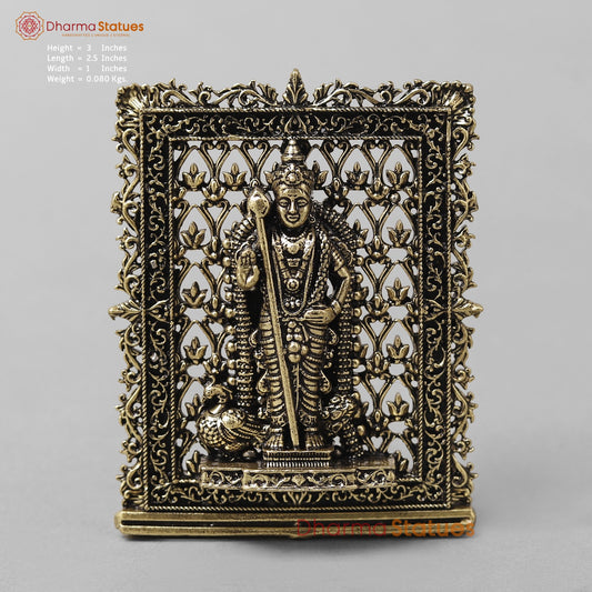 Brass Kartik (Murgan) Panel Fine 3” (car dashboard suitable)