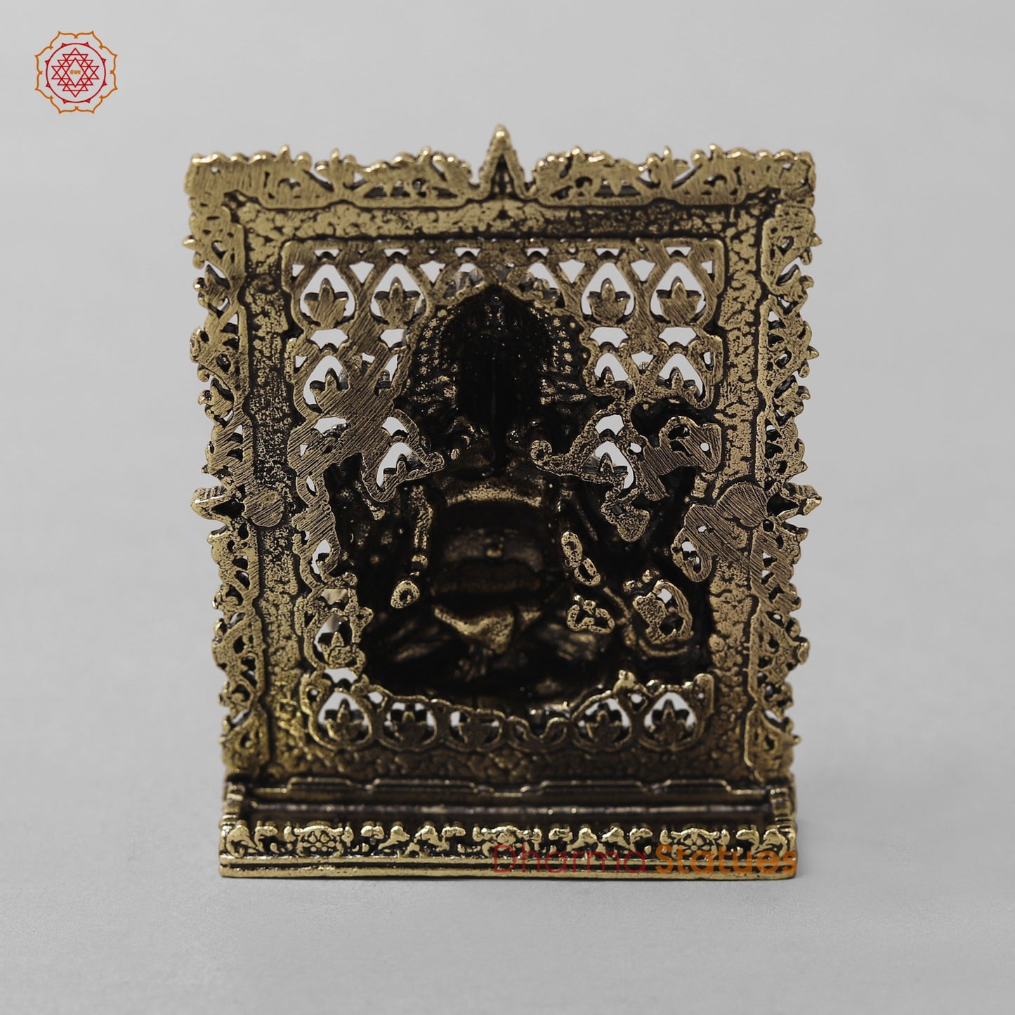 Brass Ganesh Panel Fine 3” (car dashboard suitable)