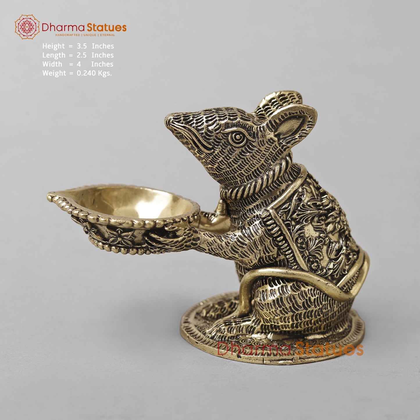 Brass Rat Diya Fine 3.5”