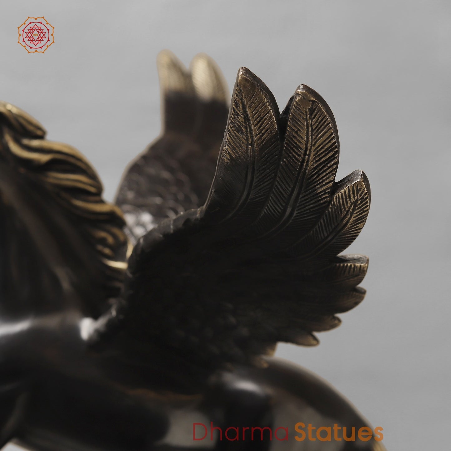 Brass Flying Horse Fine, Royal Black Finish 18.5”
