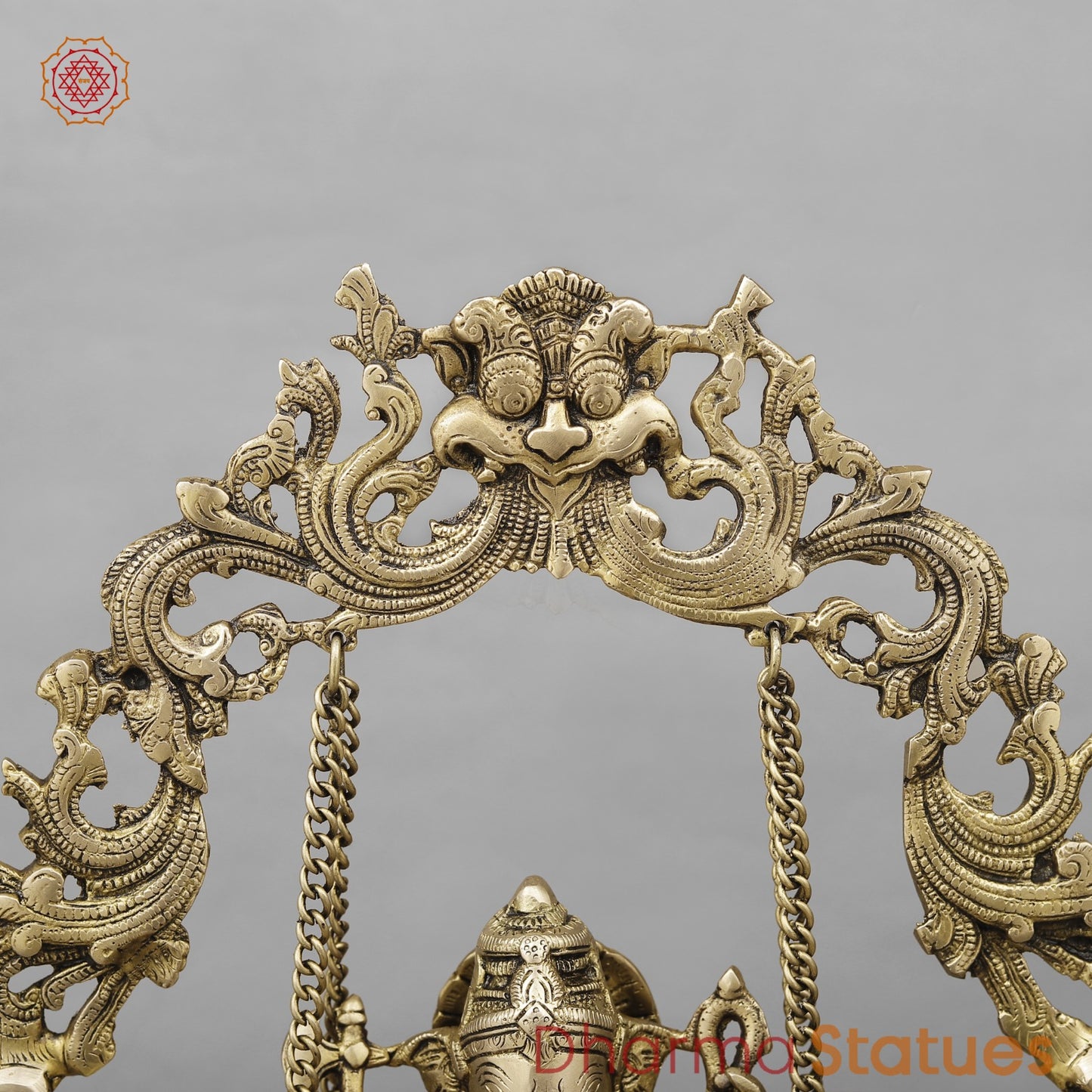 Brass Ganesh Jhula Urli, Fine Smooth Finish 21”