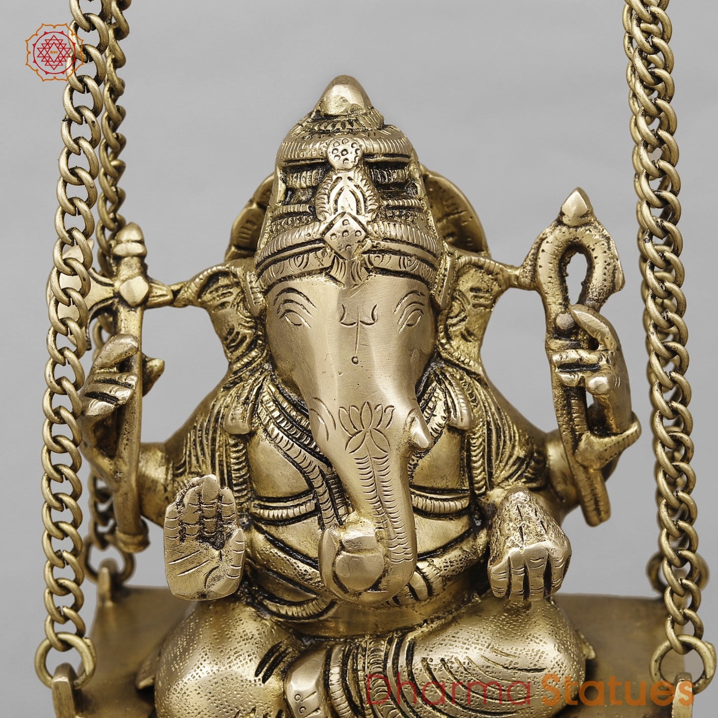 Brass Ganesh Jhula Urli, Fine Smooth Finish 21”