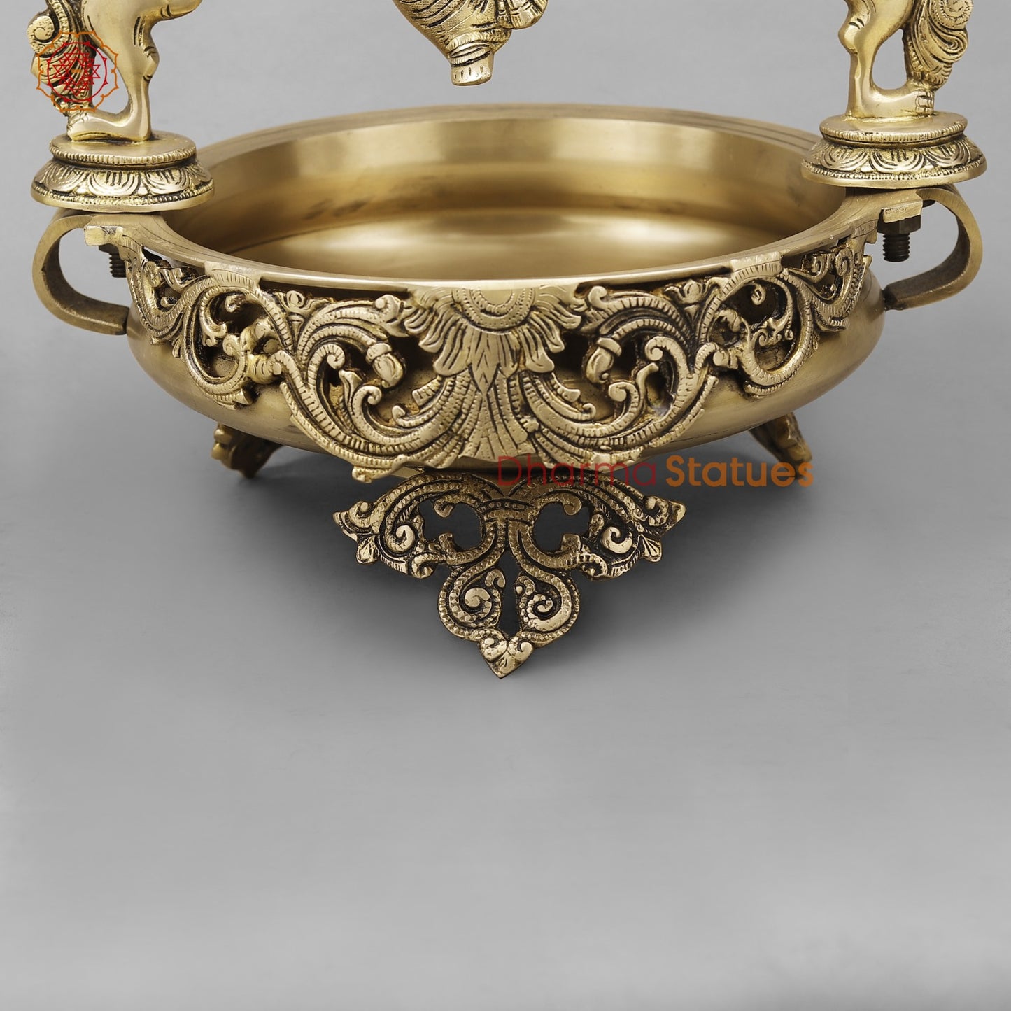 Brass Ganesh Jhula Urli, Fine Smooth Finish 21”