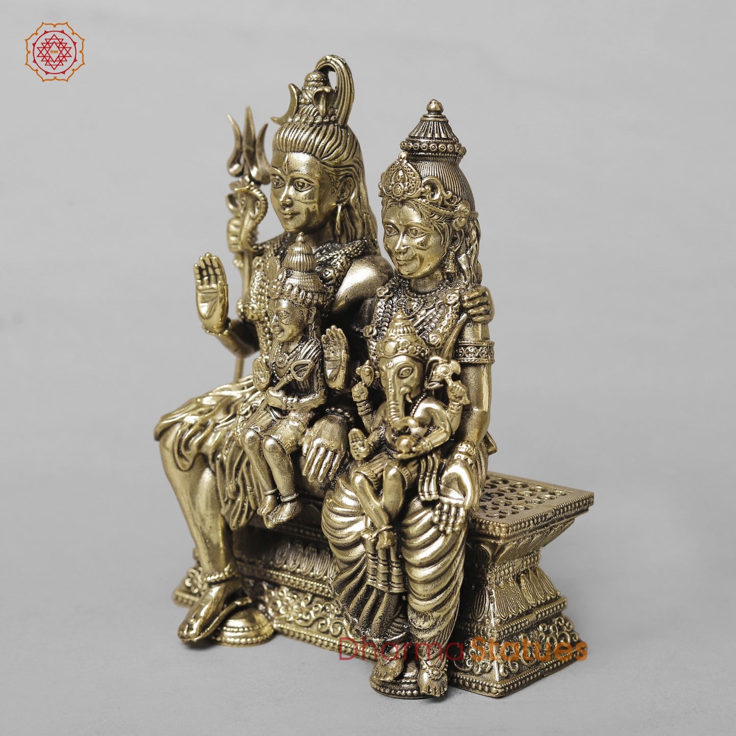 Brass Shiva Family Fine 6”
