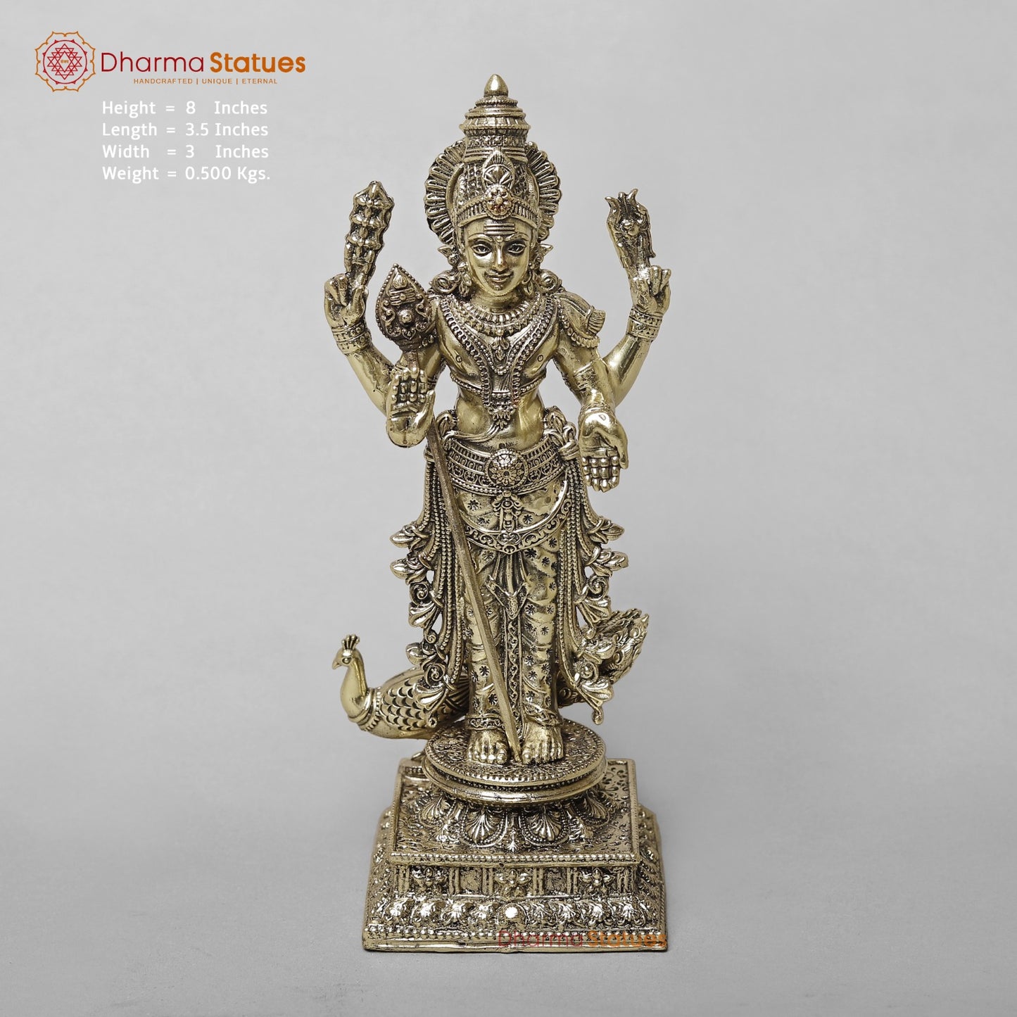 Brass Kartik Standing Fine 8”