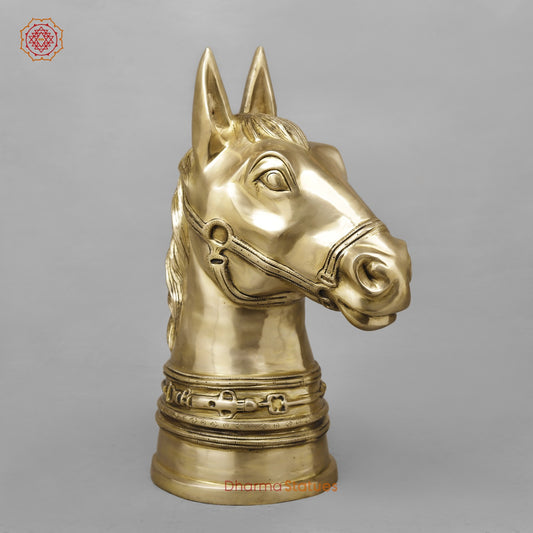 Brass Horse Head Fine, Smooth Finish 20.5”
