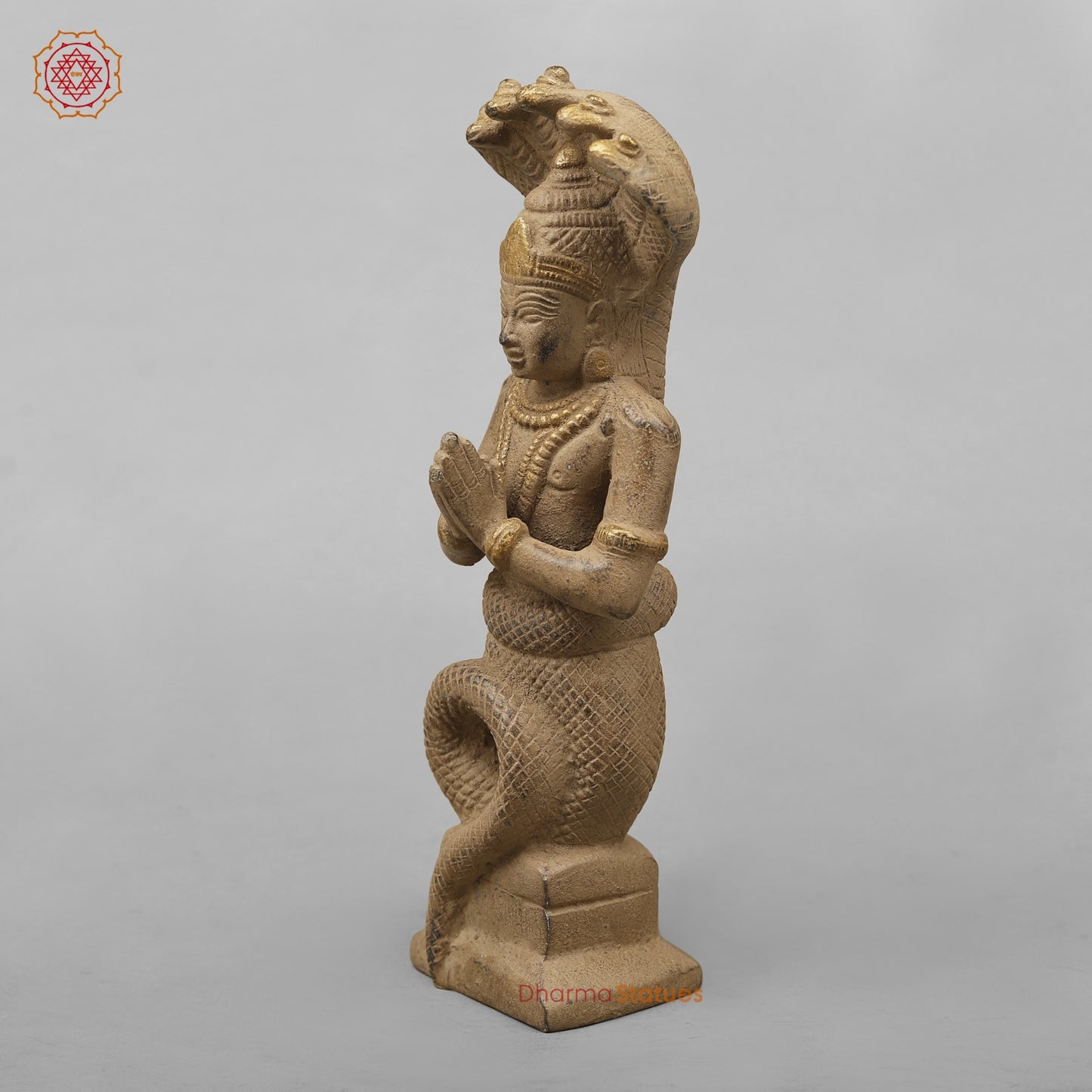 Brass Patanjali Idol, Antique Finish 9.5”
