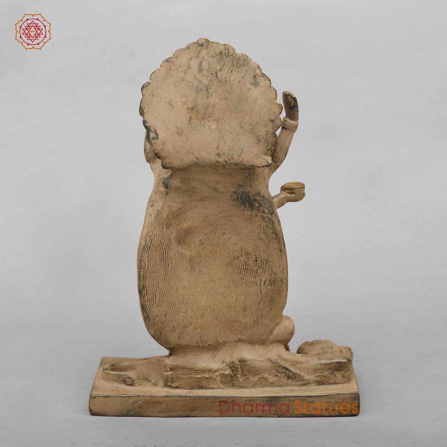 Brass Kaali Standing, Antique Finish 10.5”