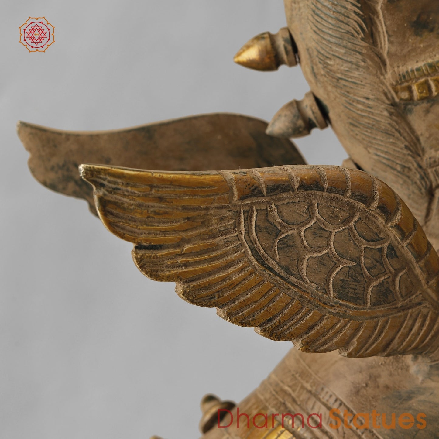 Brass Flying Horse Fine, Antique Finish 11”