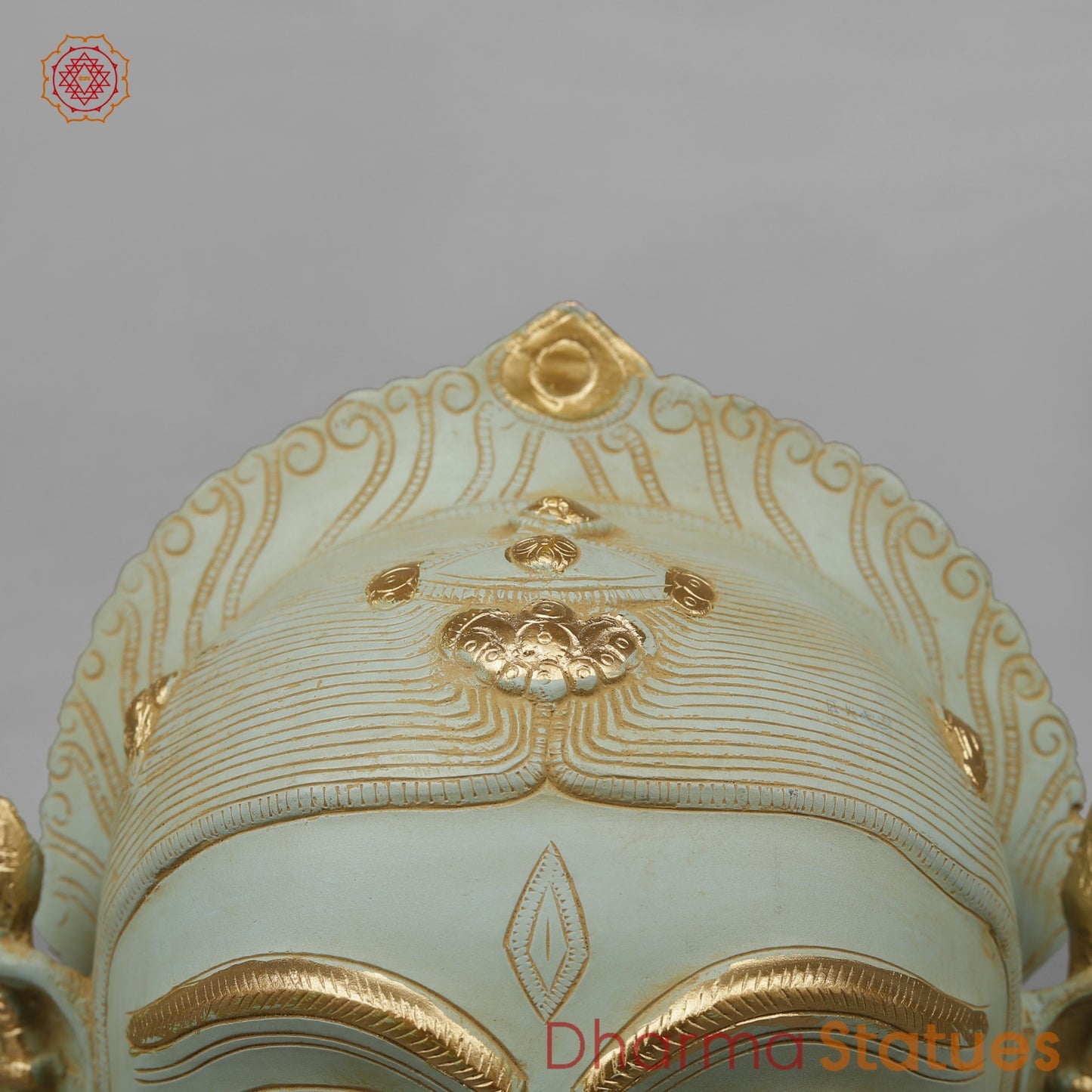 Brass Shiva,Parwati Head, Patina Finish 11.5”