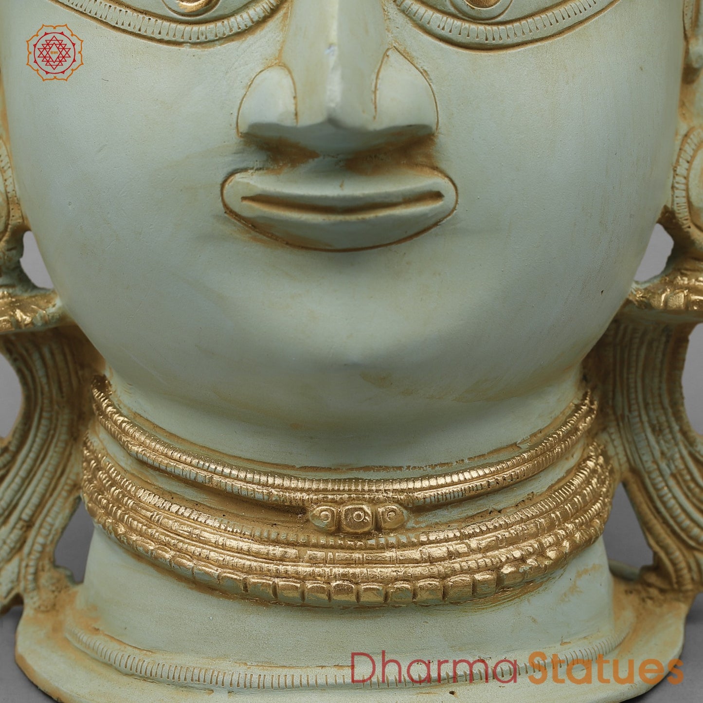 Brass Shiva,Parwati Head, Patina Finish 11.5”
