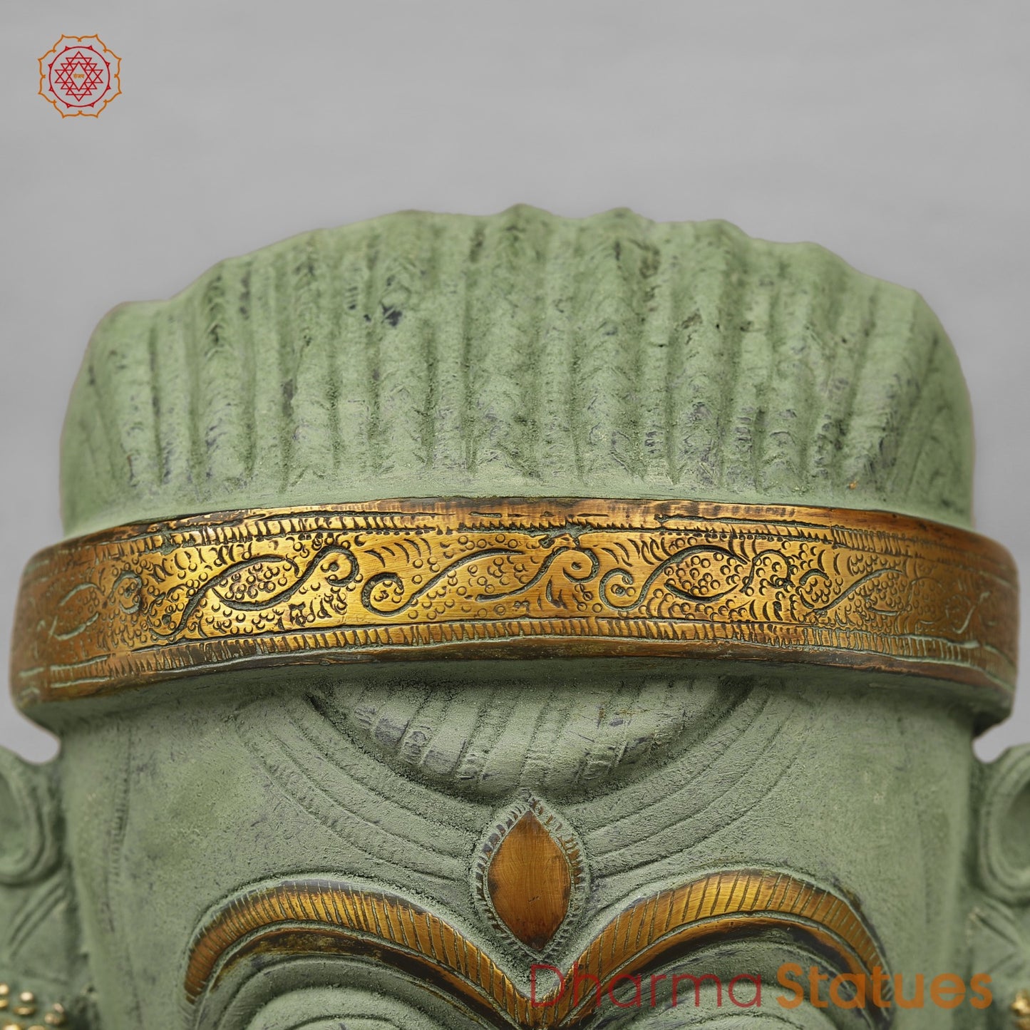 Brass Shiva,Parwati Head, Patina Finish 11.5”